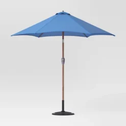 9'x9' Market Patio Umbrella - Light Wood Pole - Threshold™ -Threshold Sales Store GUEST 0a06f70c 7dde 4a88 9f3e 1163305f597b