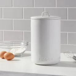 Stoneware Hand Lettered Canister - Threshold™