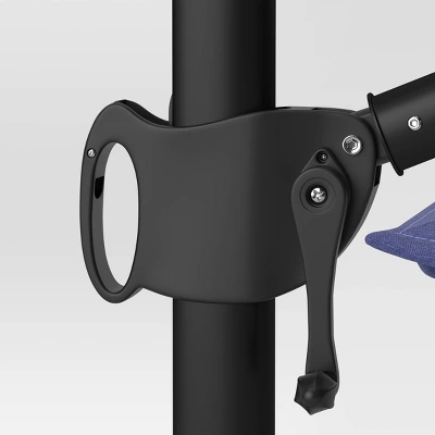 11'x11' Offset Patio Umbrella Navy - Black Pole - Threshold™ 3 11'x11' Offset Patio Umbrella Navy - Black Pole - Threshold™ - Image 3