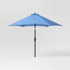 9'x9' Market Patio Umbrella - Black Pole - Threshold™ -Threshold Sales Store GUEST 1bba1ed8 6472 4cae 81d6 5526f840b6b2