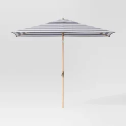 10'x6' Rectangular Market Patio Umbrella - Light Wood Pole - Threshold™ -Threshold Sales Store GUEST 1c2f765d 24e3 45be a1b9 4395052aecaf