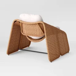 2pc Wexler Statement Chair With Ottoman - Brown - Threshold™ -Threshold Sales Store GUEST 1cd4fe04 ca08 4740 96d1 0e0af605870e