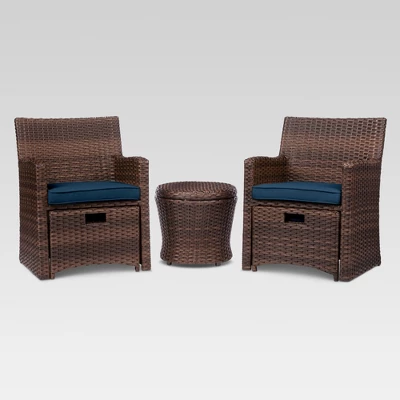 Halsted 5pc Wicker Small Space Patio Furniture Set - Threshold 14 Halsted 5pc Wicker Small Space Patio Furniture Set - Threshold - Image 14