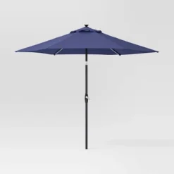 9'x9' Market Solar Patio Umbrella - Black Pole - Threshold™ -Threshold Sales Store GUEST 32b05271 3989 44d4 89e6 f7888005452b