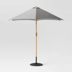 9'x9' Market Patio Umbrella - Light Wood Pole - Threshold™ -Threshold Sales Store GUEST 32f5cb95 d51b 4c1f 9ef5 3c229603e181