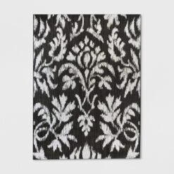 Garden Ikat Outdoor Rug Black - Threshold 6 Garden Ikat Outdoor Rug Black - Threshold -Threshold Sales Store GUEST 33938ad3 89b8 489f a7cd 663319b8f080