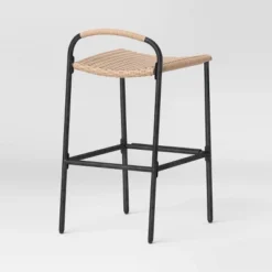 Popperton 2pk Arched Wicker Bar Height Patio Chairs, Outdoor Furniture - Black - Threshold™ Designed With Studio McGee -Threshold Sales Store GUEST 35ac354a ae96 4702 abc7 35607560042d