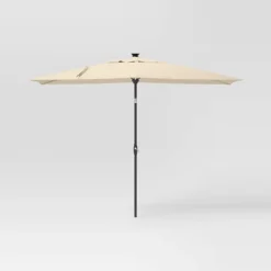 10'x6' Rectangular Solar Market Patio Umbrella - Black Pole - Threshold™ 16 10'x6' Rectangular Solar Market Patio Umbrella - Black Pole - Threshold™ -Threshold Sales Store GUEST 3768e98b 7e0c 4ee3 9a11 4eb37b55a350