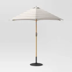 9'x9' Market Patio Umbrella - Light Wood Pole - Threshold™ -Threshold Sales Store GUEST 41c1ef6d f043 43ba a322 c0e1382e5be8