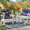 Arete Outdoor Chair Cushion Navy - Threshold™