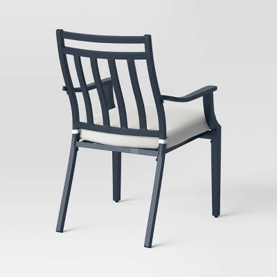 Fairmont 2pk Stationary Patio Dining Chairs, Outdoor Furniture - Linen - Threshold™ 2 Fairmont 2pk Stationary Patio Dining Chairs, Outdoor Furniture - Linen - Threshold™ - Image 2