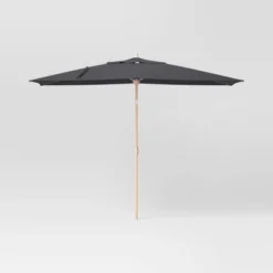 10'x6' Rectangular Market Patio Umbrella - Light Wood Pole - Threshold™ -Threshold Sales Store GUEST 4895440d 57b2 4054 9949 ec1dd94e5f67