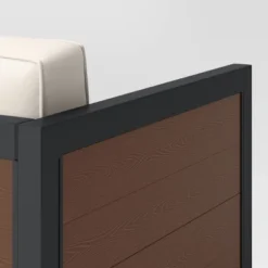 Bryant 2pc Faux Wood Patio Loveseat & Coffee Table - Gray/Natural - Threshold™ -Threshold Sales Store GUEST 4b3c6964 0f23 4bf8 899e c9fc36e30d43