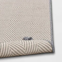 5' X 7' Herringbone Outdoor Rug Ivory/Cashmere Gray - Threshold™ Designed With Studio McGee -Threshold Sales Store GUEST 557b60d7 6a54 41fa a341 881c14c0a970