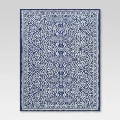 Tapestry Outdoor Rug Blue - Threshold -Threshold Sales Store GUEST 5659ba62 520f 4c00 af8e 5133536a767d