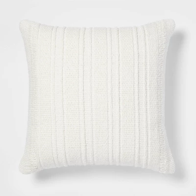Oversized Textural Woven Throw Pillow Cream - Threshold™ 5 Oversized Textural Woven Throw Pillow Cream - Threshold™ - Image 5