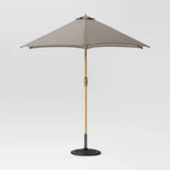 9'x9' Market Patio Umbrella - Light Wood Pole - Threshold™ -Threshold Sales Store GUEST 63fceac0 63ea 47a8 9bbc 8fa650bebfc2