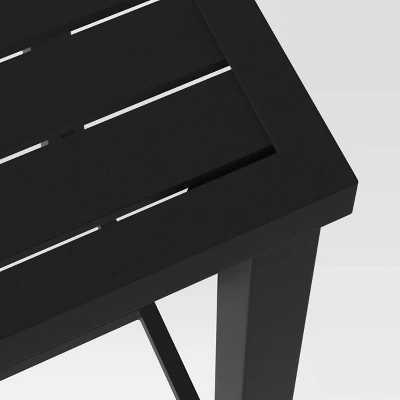 Fairmont Bar Height Rectangle Patio Dining Table - Black - Threshold™ 3 Fairmont Bar Height Rectangle Patio Dining Table - Black - Threshold™ - Image 3