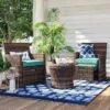 Halsted 5pc Wicker Small Space Patio Furniture Set - Threshold™