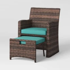 Halsted 5pc Wicker Small Space Patio Furniture Set - Threshold 18 Halsted 5pc Wicker Small Space Patio Furniture Set - Threshold -Threshold Sales Store GUEST 6c98a51f 7020 4c1a ae2d db726576d1ba
