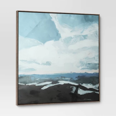 36" X 36" Blue Sky Landscape Framed Canvas - Threshold™ 2 36" X 36" Blue Sky Landscape Framed Canvas - Threshold™ - Image 2