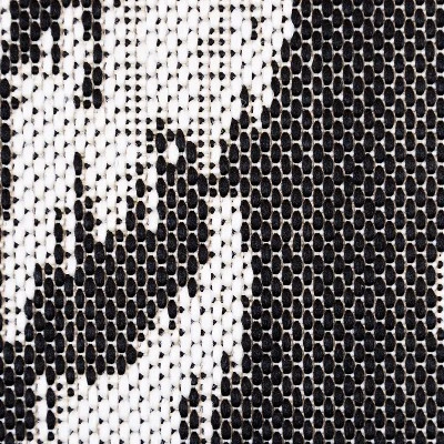 Garden Ikat Outdoor Rug Black - Threshold 2 Garden Ikat Outdoor Rug Black - Threshold - Image 2
