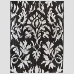 Garden Ikat Outdoor Rug Black - Threshold 7 Garden Ikat Outdoor Rug Black - Threshold -Threshold Sales Store GUEST 7a75eaef 317d 4f33 8f8f 6b88e002a83d