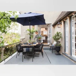 Pattern Stripe Outdoor Rug Blue - Threshold™ -Threshold Sales Store GUEST 85ac51d9 65a8 4235 bb8f 62d77b7a20a4