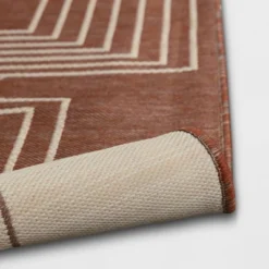 5'x7' Geometric Outdoor Rug Brown/White - Threshold™ 5 5'x7' Geometric Outdoor Rug Brown/White - Threshold™ -Threshold Sales Store GUEST 86bd6f8b 3d04 4c9f 930e a8f1974a5ce2