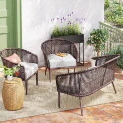 Weybridge Wicker Weave Patio Loveseat - Threshold™