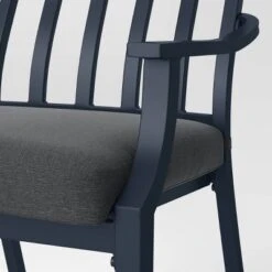 2pc Fairmont Stationary Outdoor Patio Dining Chairs Arm Chairs Black - Threshold™ 7 2pc Fairmont Stationary Outdoor Patio Dining Chairs Arm Chairs Black - Threshold™ -Threshold Sales Store GUEST 93b3d878 5c10 4c28 a687 063fbcfa7688