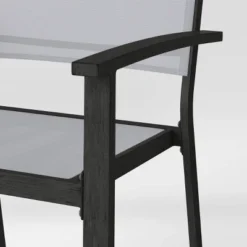 2pc Ryegate Weathered Teak Sling Outdoor Patio Dining Chairs Arm Chairs Gray - Threshold™ -Threshold Sales Store GUEST 9be3cb3a acf0 4a9f bdb8 621b94a63f73