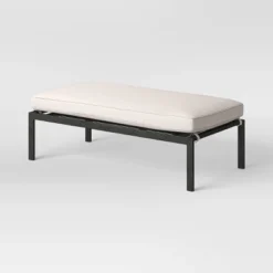 Ryegate 2pc 4' Mini Patio Daybed With Ottoman Weathered Teak - Threshold™ -Threshold Sales Store GUEST 9c5dc5eb c01a 48d7 92cd b0baa9bb564c