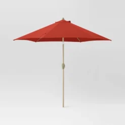 9'x9' Market Patio Umbrella - Light Wood Pole - Threshold™ -Threshold Sales Store GUEST 9db5dec2 e939 4b4f 952d 58f53d61f0ef