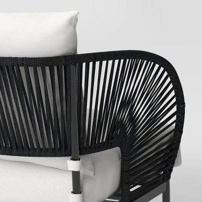 Mackworth Rope Patio Loveseat - Black - Threshold™ 4 Mackworth Rope Patio Loveseat - Black - Threshold™ - Image 4