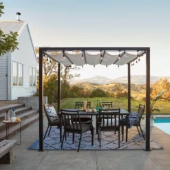 Fairmont Rectangle Steel Patio Dining Table, Outdoor Furniture - Black - Threshold™ -Threshold Sales Store GUEST a8a8b032 4105 410f b9f9 776d31aac4c1