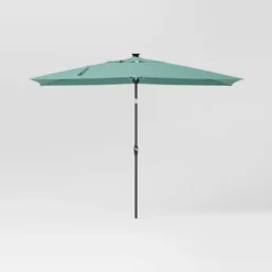 10'x6' Rectangular Solar Market Patio Umbrella - Black Pole - Threshold™ 17 10'x6' Rectangular Solar Market Patio Umbrella - Black Pole - Threshold™ -Threshold Sales Store GUEST adfeb821 0b88 4e89 b0b1 ed1efe41b945
