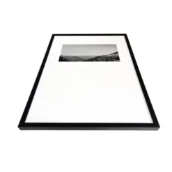 18" X 24" B&W Layered Landscape Weighted Mat Framed Wall Print - Threshold™ Designed With Studio McGee