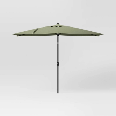 10'x6' Rectangular Market Patio Umbrella - Black Pole - Threshold™ 12 10'x6' Rectangular Market Patio Umbrella - Black Pole - Threshold™ - Image 12