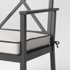 2pc Searsburg Aluminum Outdoor Patio Dining Chairs Arm Chairs Black - Threshold™ -Threshold Sales Store GUEST b55b6a13 2bb5 4c95 a602 021a74e120c6