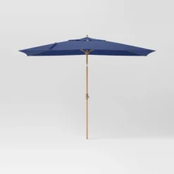 10'x6' Rectangular Market Patio Umbrella - Light Wood Pole - Threshold™ -Threshold Sales Store GUEST b8c26b10 00c5 4915 be62 3be6d312aa36
