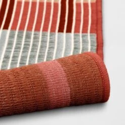 7'x10' Dashed Stripe Outdoor Rug Warm - Threshold™ 5 7'x10' Dashed Stripe Outdoor Rug Warm - Threshold™ -Threshold Sales Store GUEST b8fbbf76 f033 4c66 93bc f2e802cd60dd