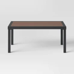 Bryant 2pc Faux Wood Patio Loveseat & Coffee Table - Gray/Natural - Threshold™ -Threshold Sales Store GUEST ba083347 617b 4dd4 8a16 a648e7fd009c