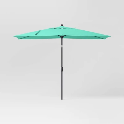 10'x6' Rectangular Market Patio Umbrella - Black Pole - Threshold™ 16 10'x6' Rectangular Market Patio Umbrella - Black Pole - Threshold™ - Image 16