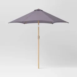 9'x9' Market Patio Umbrella - Light Wood Pole - Threshold™ -Threshold Sales Store GUEST c32dc650 cfb9 4508 b3cf 3d6d2b8ee31d