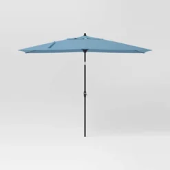 10'x6' Rectangular Market Patio Umbrella - Light Wood Pole - Threshold™ -Threshold Sales Store GUEST c46bc4f9 3f32 402d 915a b7c729e3726b