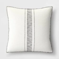 Oversized Placed Striped Square Throw Pillow - Threshold™ -Threshold Sales Store GUEST c66db2e9 a928 40d0 937e 3fed7fbab407
