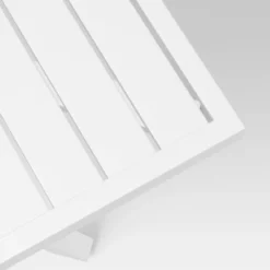 Seabury Steel 4 Person Square Patio Dining Table, Outdoor Furniture - White - Threshold™ -Threshold Sales Store GUEST c9df465d 9a0c 42b3 b5e4 4d501c2d6dea