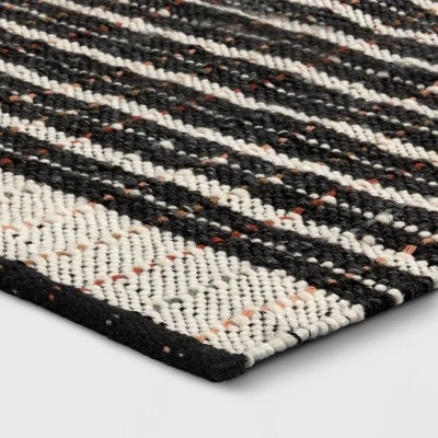 2'x3' Handloom Mixed Fibre Striped Rug - Threshold™ 2 2'x3' Handloom Mixed Fibre Striped Rug - Threshold™ - Image 2