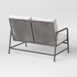 Granby Padded Wicker Patio Loveseat - Gray - Threshold™ -Threshold Sales Store GUEST d30d4d74 4ffa 4ced b16e bb927b130223